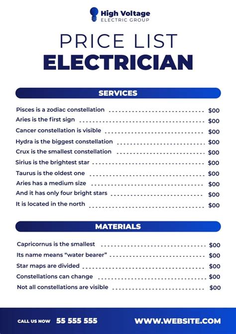 electrical price list Philippines